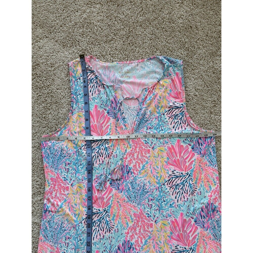 Lilly Pulitzer Women’s Johana L Cover Up Dress Sleeveless Pocket Resort Vacation - Picture 6 of 7